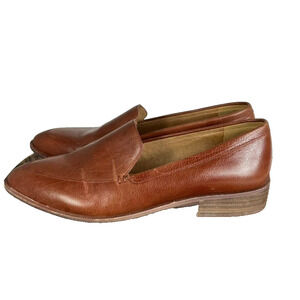 Madewell Shoes Womens 7.5 The Frances Loafer In Classic Tan Leather